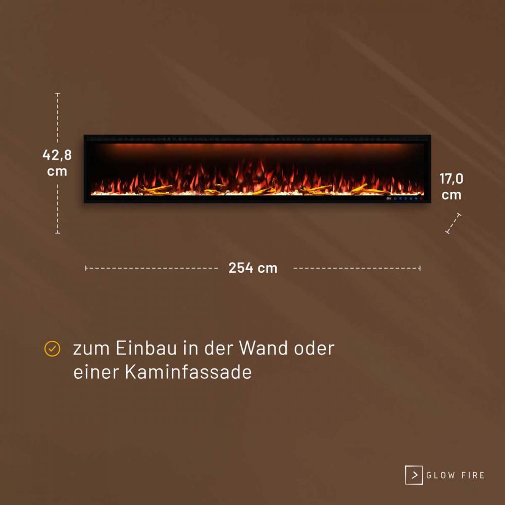 Electric wall fireplace Smart Wall 100